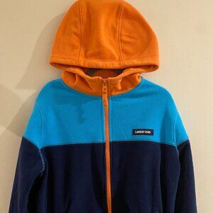 Lands' End Girls Softest Fleece Hoodie Size L (10-12)